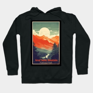 Great Smoky Mountains national park vintage travel poster Hoodie